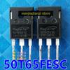 2pcs Original Brand New 50T65FESC 40T65FESC Power Tube, Diode, Transistor IGBT Power Tube