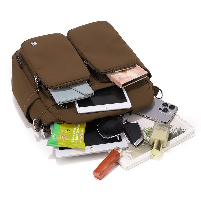 Women's Lightweight Nylon Shoulder Bag Large Capacity Hand Crossbody Bag