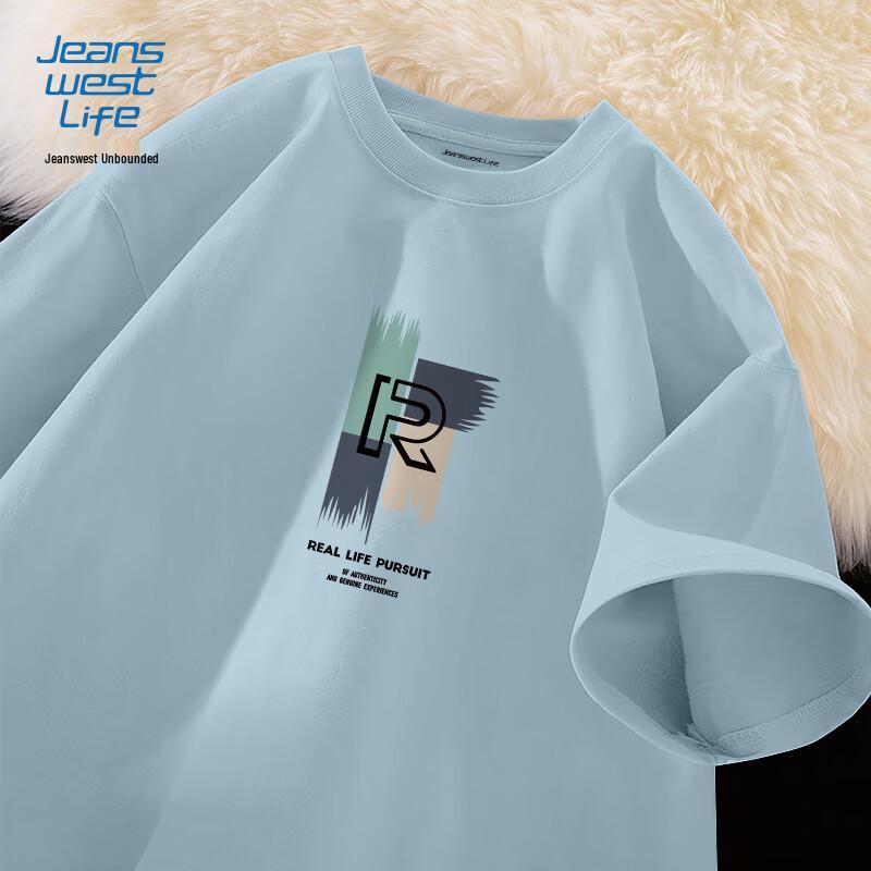 Мужская хлопковая футболка с коротким рукавом JEANSWEST LIFE XL