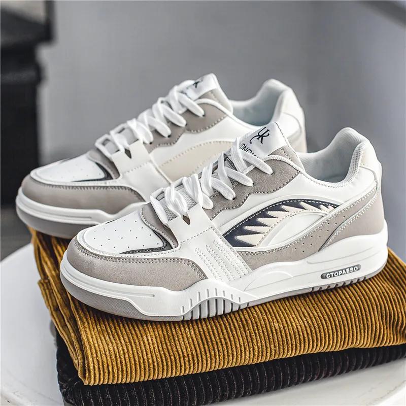 

Мужские 2024 Новый тренд универсальные повседневные вулканизированные спортивные туфли Оригинальные нишевые мужские кеды для скейтборда Уличные кроссовки для бега 44