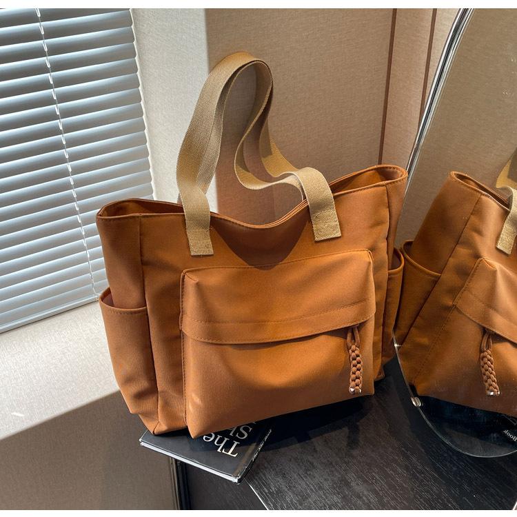 Large Capacity Bag Women's 2025 New Canvas Shoulder Bag Trendy Tote Bag Fashion Casual Lightweight Handbag