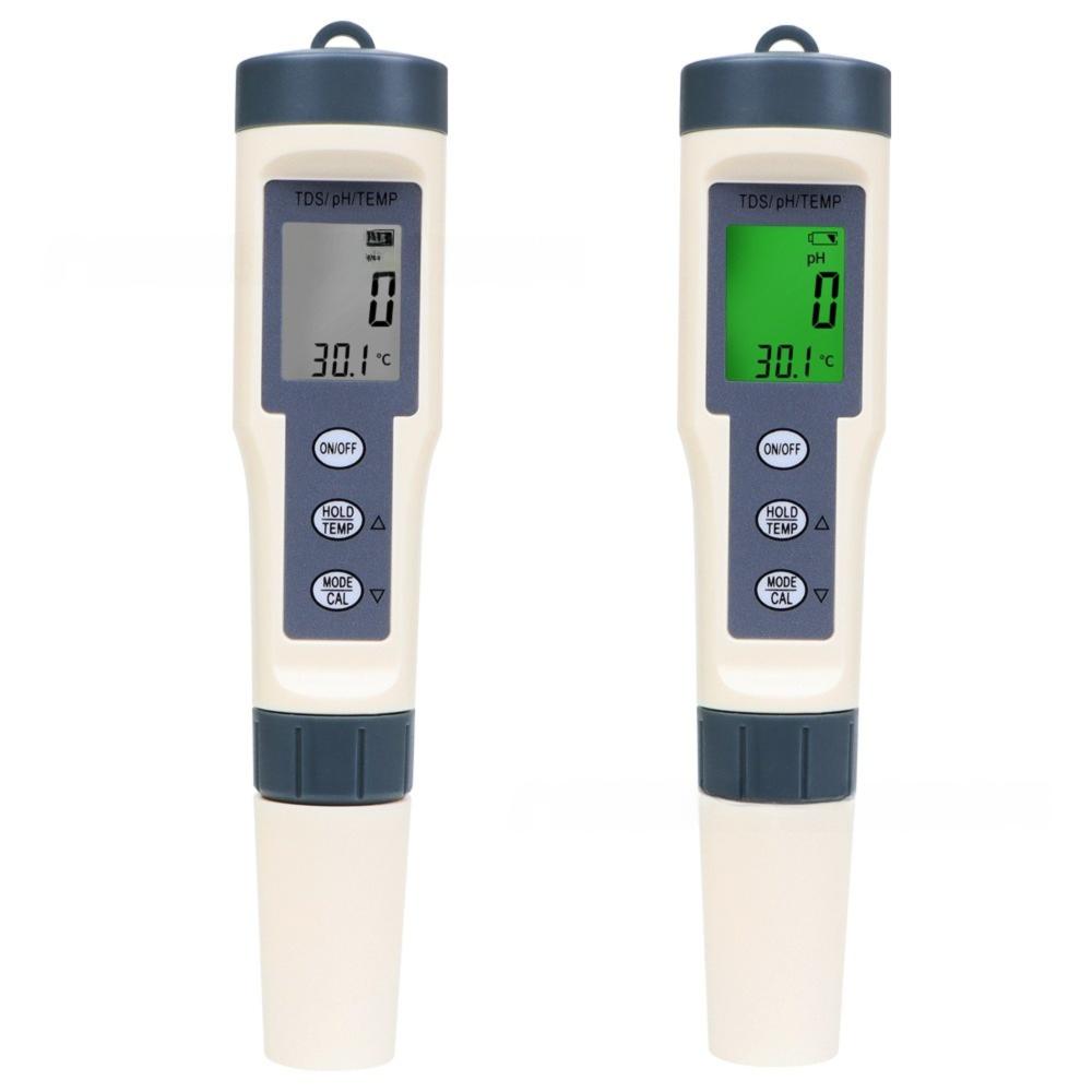 Backlit Display Water Quality Test Pen Multi-Parameter PH Meter  Water Testing