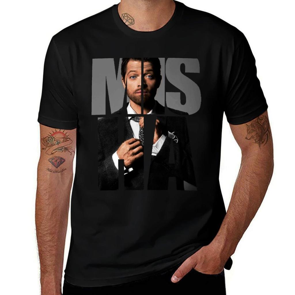 Misha Misha Misha Collins Tshirt T Shirts For Unisex Cotton Funny Black Cotton Tshirt Plain For Unisex Package Tshirt