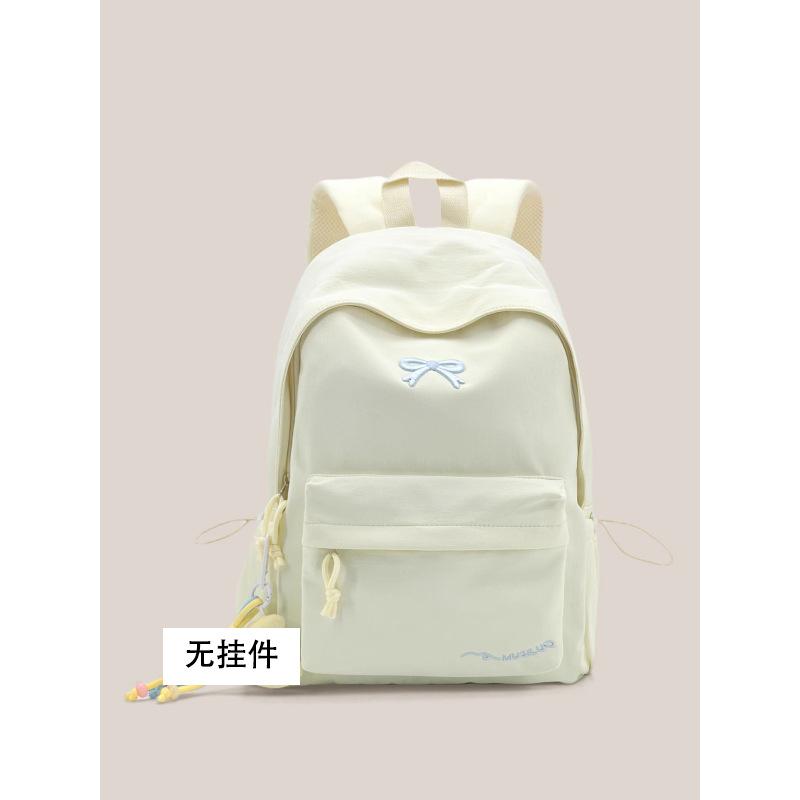 Schoolbag schoolbag junior high school girls bow high value girl heart backpack 1011 summer college student backpack