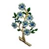 Multipurpose Hand Painted Enamel Peony Brooch With Pearls Accent Vintage Floral Pin for Women Elegant Jewelry Gifts