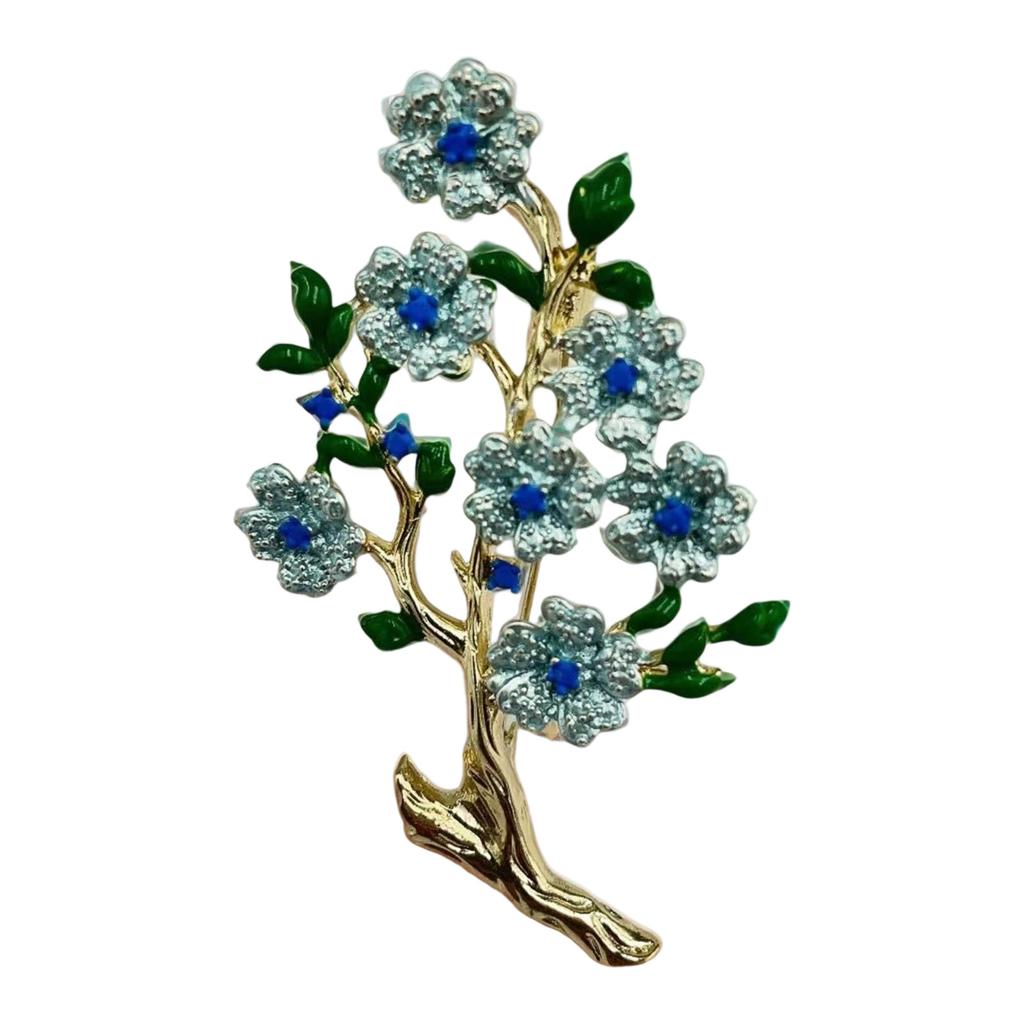 Multipurpose Hand Painted Enamel Peony Brooch With Pearls Accent Vintage Floral Pin for Women Elegant Jewelry Gifts