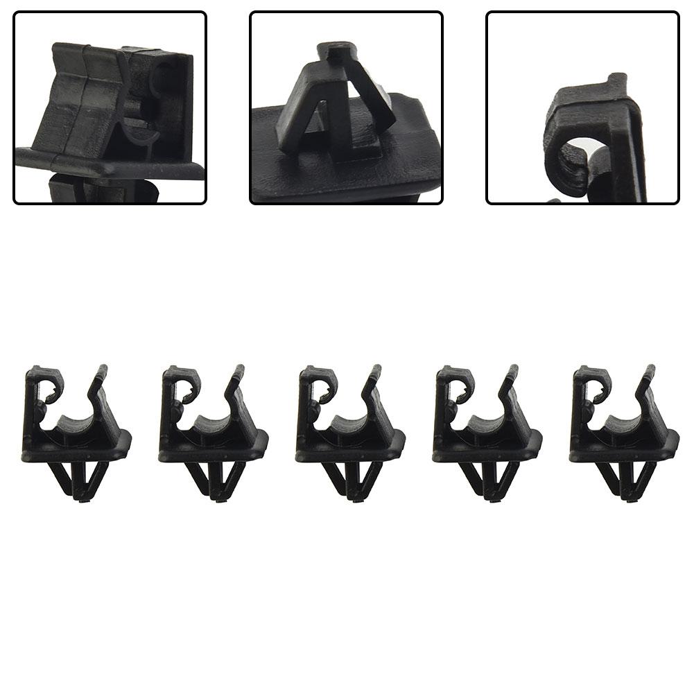 Hood Bonnet Clips Plastic Prop Stay Rod Support 5pcs Clip Clamp