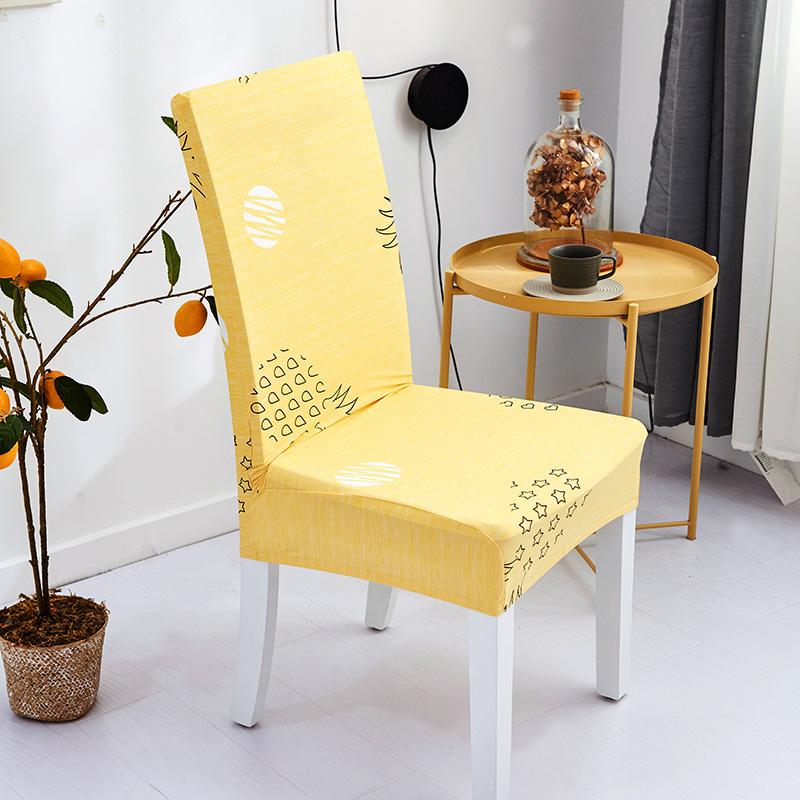 Printed Chair Cover Elastic Chair Cover Restaurant Printed Elastic Seat Cover Multifunctional Hotel Chair Cover