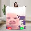 Cute John Pig Blanket Quality Super Soft VIKAMA John Pork Bedding Throws Winter Camping Home Decor Fashion Bedspread