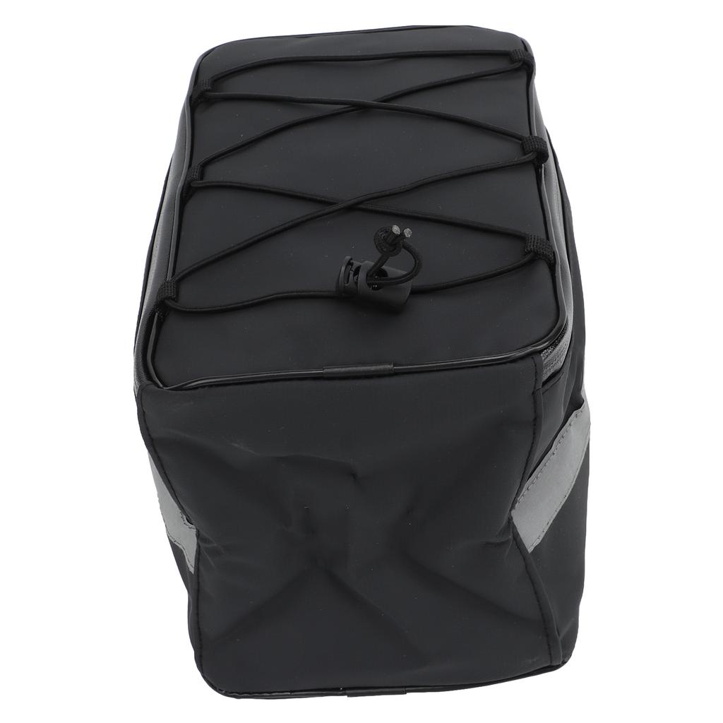 Bike Rear Rack Bag Waterproof Reflective Large Capacity Bicycle Back Rack Carrier with Rain Cover