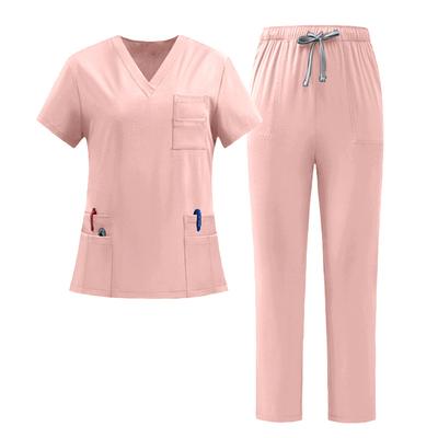 Îmbrăcăminte de lucru neagră SPA Haine de frumusețe Uniforme medicale Femei Bărbați Dentist Clinică veterinară Haine de lucru Uniforme chirurgicale Set halate
