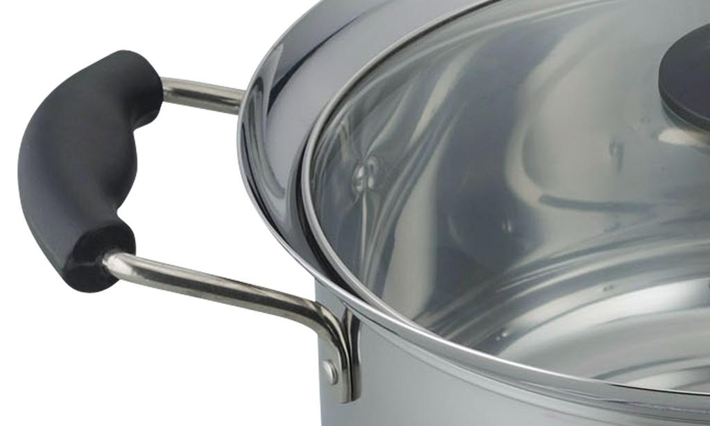 Wahei Freiz 22cm Double-Handled Pot, Boil-Resistant, for Noodles, Stews, and Boiling, IHGas Compatible, KR-7865
