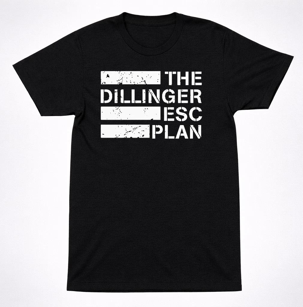 The Dillinger Escape Plan Flag Logo T-Shirt – Chaotic Mathcore Hardcore Band Tee 2XL