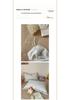 Korean French Style Hollow Lace Puff Cotton Bedding Set, Girly Duvet Cover - Available As 4-Piece or 3-Piece Set