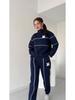 2024 Autumn Color Block Sporty Fashion Loose Set