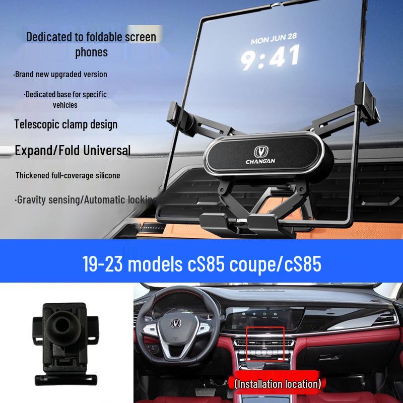 Foldable Mobile Phone Holder for Changan Eado/Deep Blue/Ounuo/CS55/Benben/CS75/Coser/Oshan Vehicles