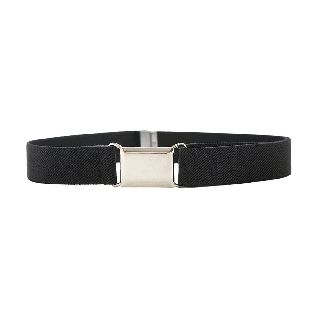 Stylish Women's Stretchy Belt Waistband with Metal Buckle for Dresses Jeans and Trousers Fashion Clothing Accessory