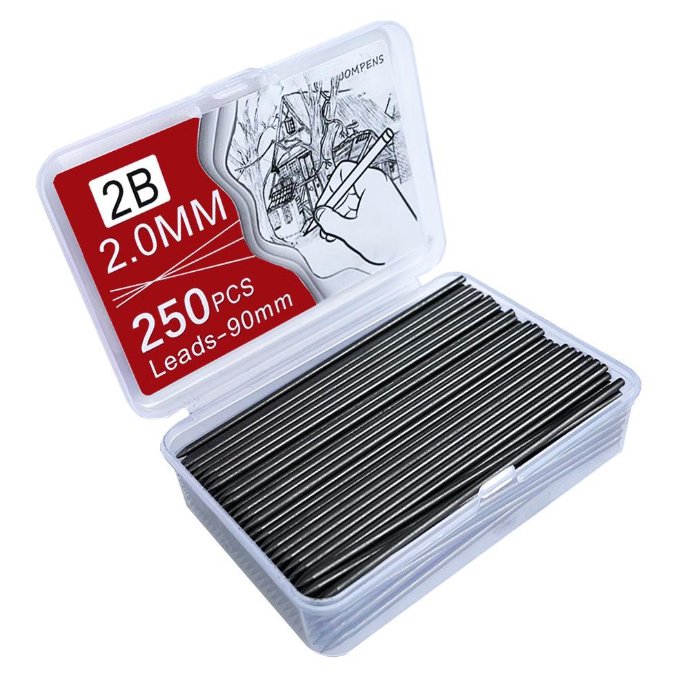 1000/250 Pieces Lead Refills,0.5/0.7/0.9/1.3/2.0 Mm HB,Break Resistant Mechanical Pencil Refills Office School Supplies
