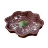 Plastic Turtle Bathing Tub Flower Shape Turtle Feeding Dish Practical Ramp Turtle Bathtub  Balcony