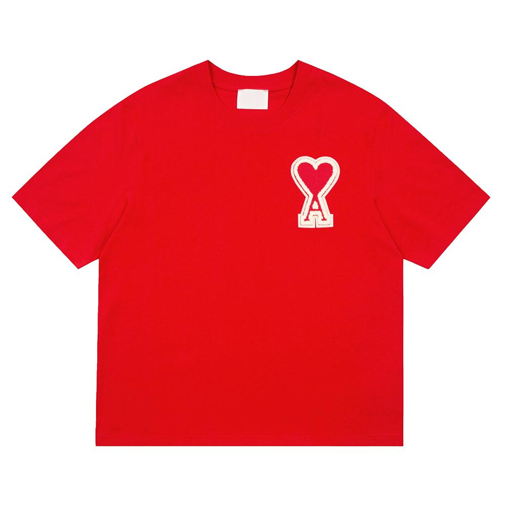Sommer Neues Buchstaben Gewebtes Mikro-Etikett Reine Baumwolle Kurzärmeliges Lockeres Paar T-Shirt