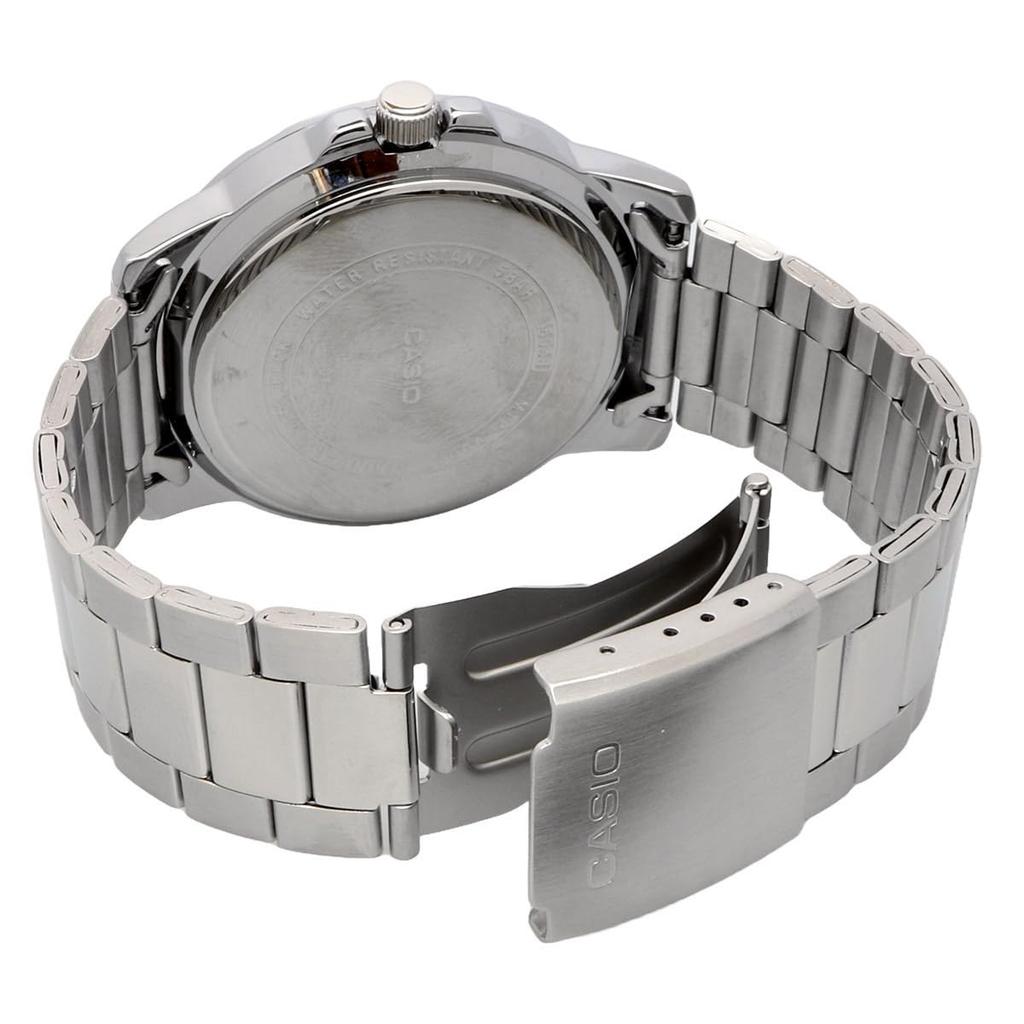 Casio Standard Analog Quartz Watch with Metal International Model Men's MTP-VD01D-1BV Band, Black, [Used]