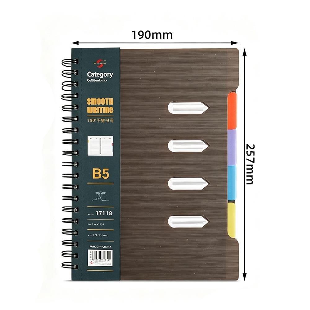 210 Pages Subject Notebook Thickened Coil Page Coil Notebook Draft Notebook For Students