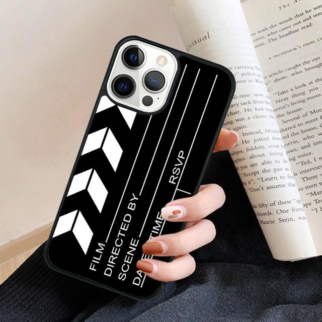 Film Movie Clapperboard Clapper Board Phone Case Back Cover for iPhone 17 Air 16 15 14 13 11 12 Pro Max Plus