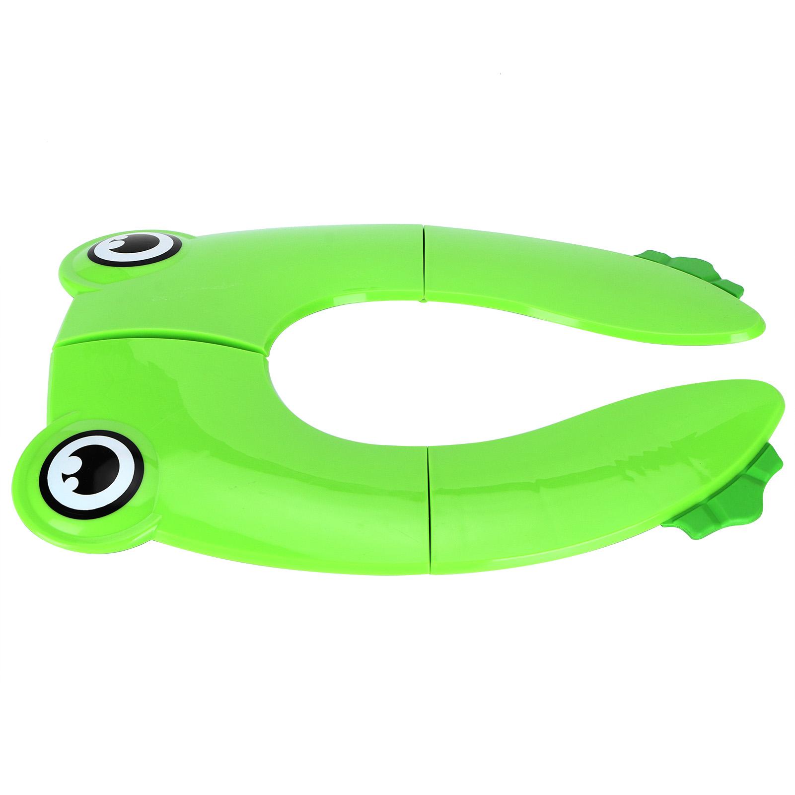Folding Potty Seat Pad Portable Baby Toddler Toilet Training Seat Non Slip Pad for Travel(Green )