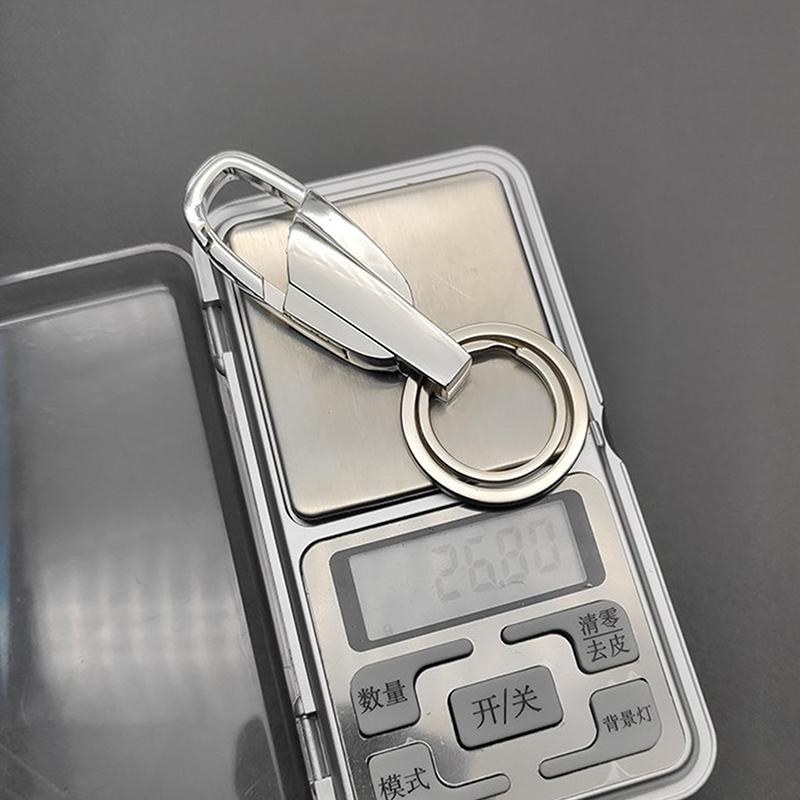1Pc Stainless Steel Keychain  High-Grade Keyring Personalized Car Buckle
