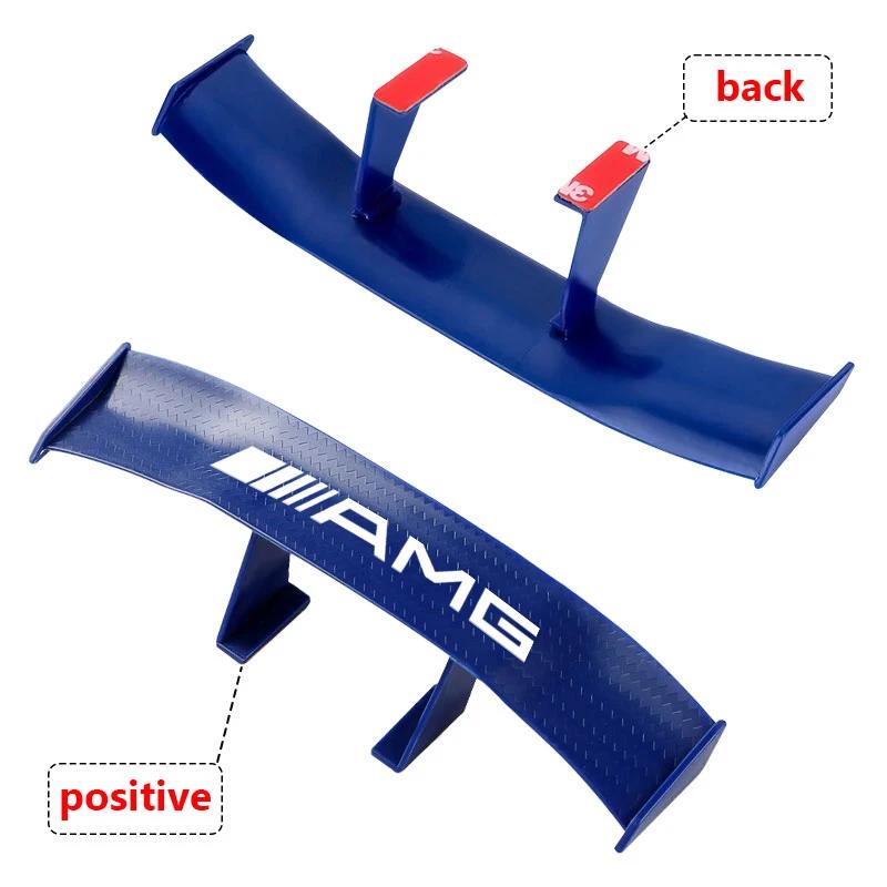 Car Rear Spoiler Mini Wings Small Model Decoration Winglet Stickers For Mercedes Benz W204 W212 W176 GLC CLA GLA E C G M R S