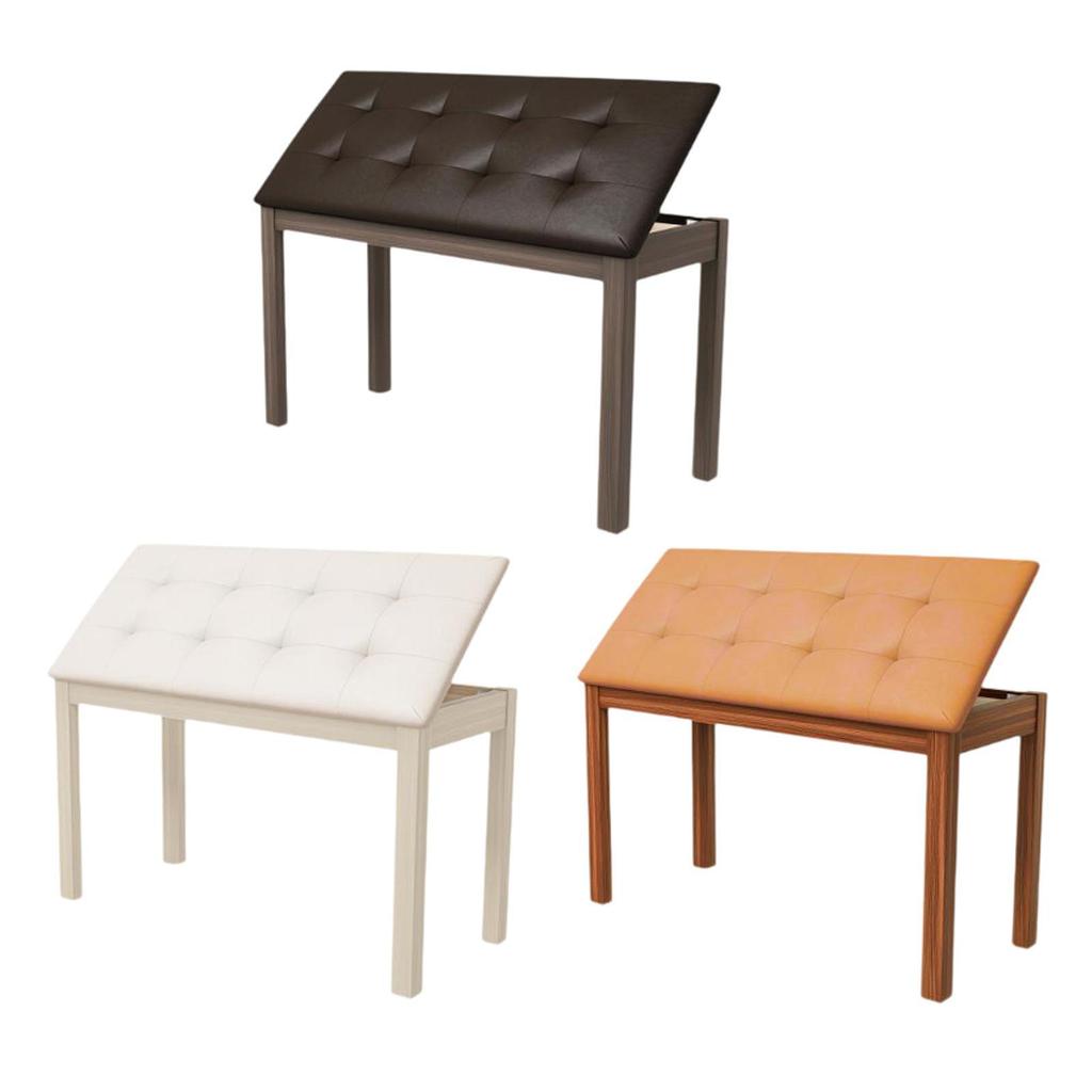 Ławka do pianina Siedzisko do pianina Wszechstronny stołek-regał Wytrzymałe krzesło-ławka do pianina dla