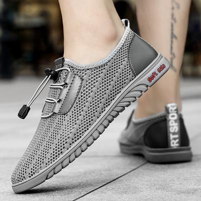 Fileli Erkek Günlük Ayakkabılar Yazlık Dış Mekan Su Spor Ayakkabıları Nefes Alabilir Erkek Antrenörleri Kaymaz Erkek Trekking Ayakkabıları Rahat Slip-on Loaferlar
