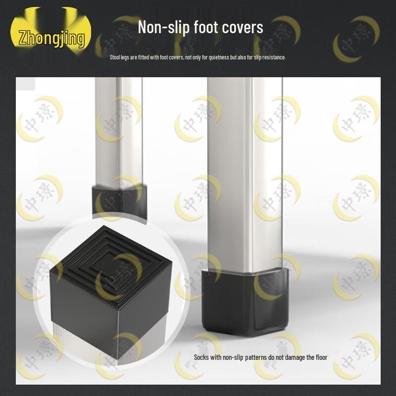 Zhongjing 201 Stainless Steel High Square Stool