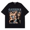 Sabrina Carpenter Album Short N Sweet T-Shirt Damen Unisex Y2K Kleidung Hohe Qualität Baumwolle Harajuku Mode Lässig Streetwear
