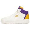 Slip Resistant Abrasion Resistant High Top Skateboard Shoes Men's White Purple Yellow 912228010-11