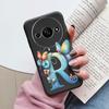 Handyhülle für Xiaomi Redmi A3 4G A3x Rosa Buchstabe Blume Schmetterling Stoßfest Weiches Silikon Cover Kameraschutz TPU Fundas