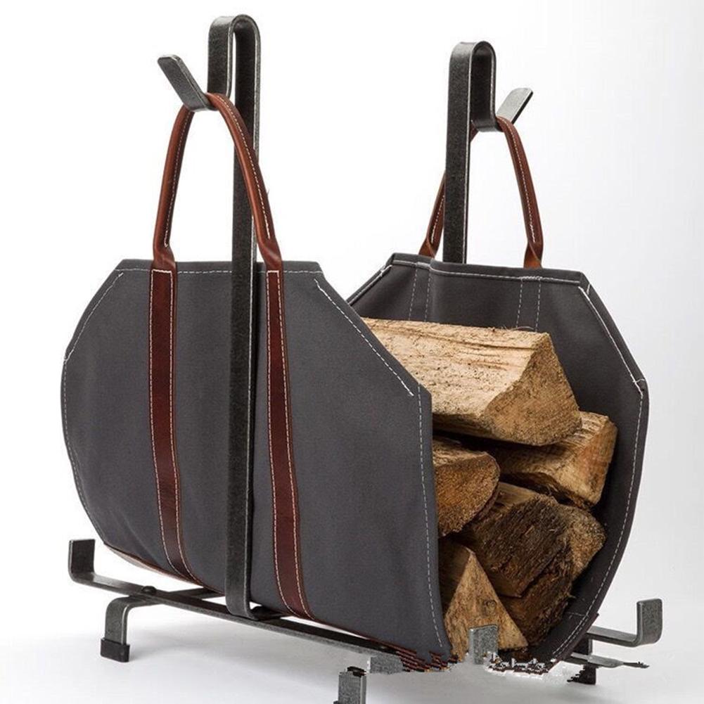 Buy Large Canvas Log Tote Bag Carrier Indoor Fireplace Firewood Totes