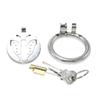 Stainless Steel Butterfly Chastity Cleaner Men's Chastity Lock Penis Cage Flat Lock Adult Supplies Sex Tools for Going out