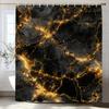 Cortina de Ducha con Impresión Flow Art Mármol Verde, Cortina de Ducha Decorativa para Baño, Cortina de Ducha Impermeable con Ganchos