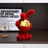 Rabbit Figurine Luxury Resin Living Room Decoration Miniature Modern Table Ornament Figurine Nordic Creative Design Miniature