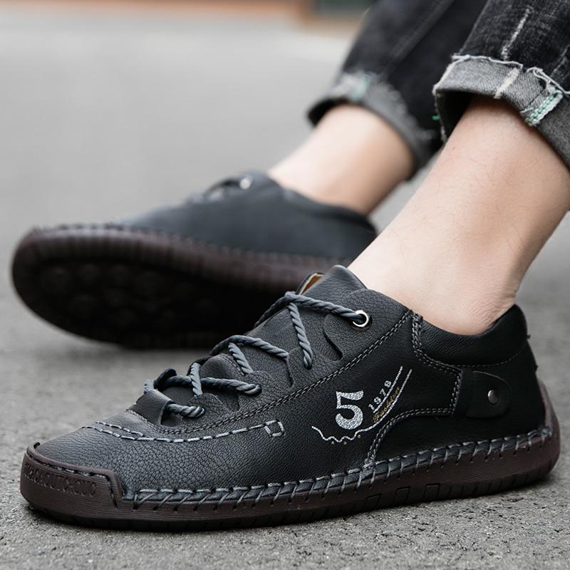 Men Shoes Classic Men Casual Shoes High Quality Leather Men Moccasins Outdoor Breathable Men Flats Shoes  Men 'S Footwear