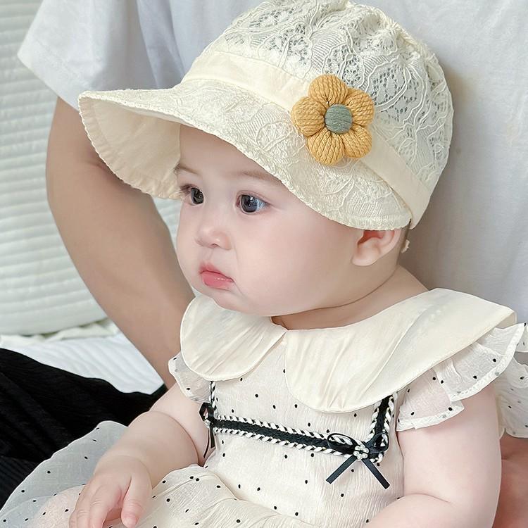 Kids Flower 01y Baby Cute Sun Hat Large Brimmed Girl Sunscreen Basin Caps Summer Thin Breathable Children Bucket Hats