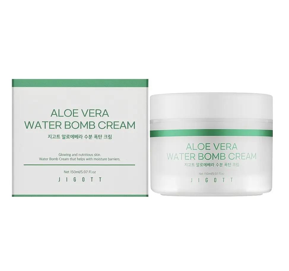 Увлажняющий крем для лица Алоэ Aloe Vera Water Bomb Cream Jigott 150 мл