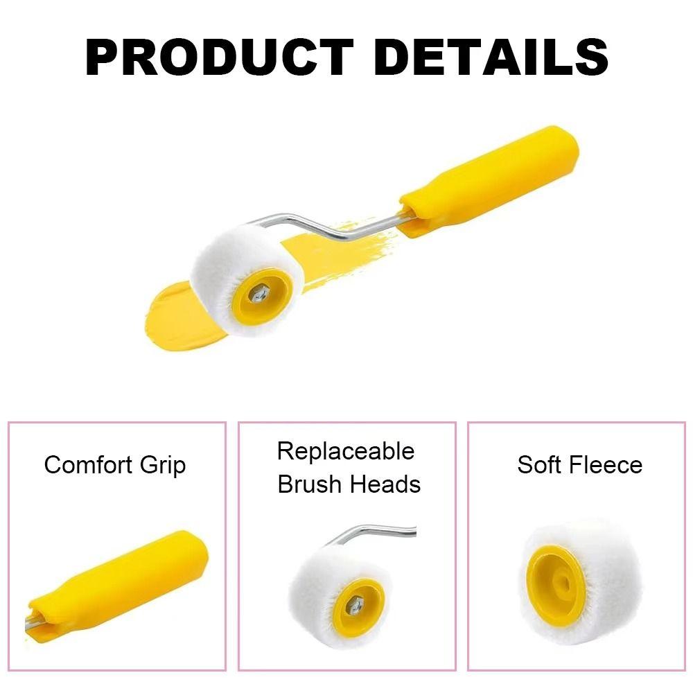 Ergonomický design Zastřihovací váleček s okrajem Vlněný Malé štětce Mini válečky na malování Malířské nástroje