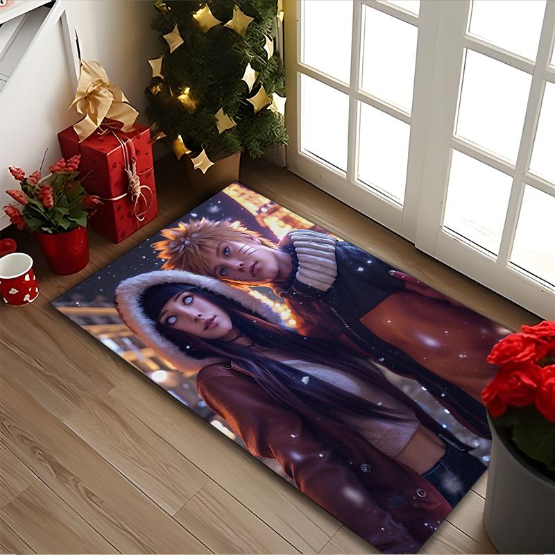 1pc Area Rug Appropriate for Office, Naruto Carpet, Versatile Printed Chair Rug, Durable Home Sofa Carpet
