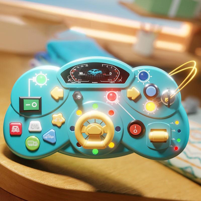 LED Light Switch Busy Board Toddler Montessori Early Education Learning Toy Logical Thinking Training Game Board Children Gifts