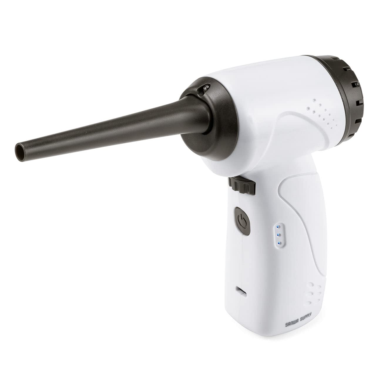 

Sanwa Direct Електричний Повітряний Безступінчастий Потік Повітря LED з 1 Штукою Пилозбірником, Перезаряджуваний, Потужний, Регулювання, Легкий, Без Газу, Насадка, (200-CD071)