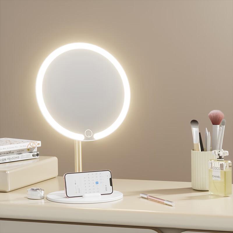 Smart LED Makeup Mirror with Phone Holder CN Plug (adapter Included)