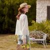 Elegant V-Neck Embroidered Lyocell Blouse
