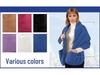 Unisex Thick Fleece Scarf Cape with Pockets - Warm, Solid Color, Wearable Shawl